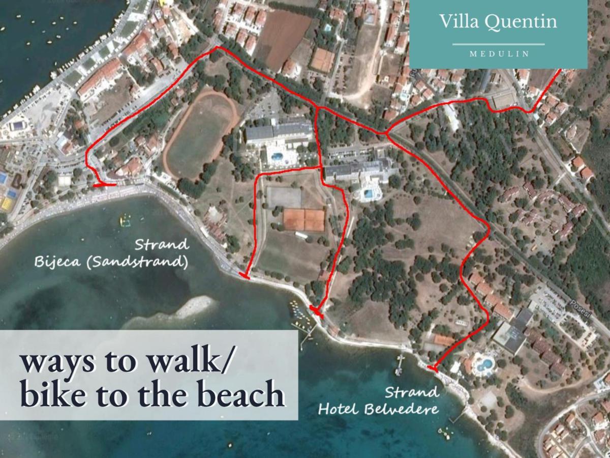 Villa Quentin - Quiet Place Close To Beach Medulin Bagian luar foto